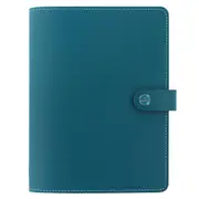 Filofax 23cm Leather The Original A5 Notebook w/ Ruled Paper Folio Case Aqua