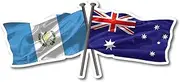 Guatemala & Aussie Flag Sticker 180mm Quality Water & Fade Proof Vinyl