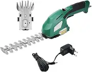 Garden shears7.2V 2 in 1Cordless Electric Grass Hedge Trimmer Battery Rechargeable Shear Hedger Motor Garden Portable Power Toolspruning Shears