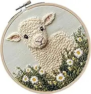 PunchNadel -kit, Punch -Enedle for beginners -Needle needle sheep pattern punchexploring different for beginners, which was designed for a fa combinations of colors and designs