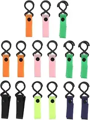 ERINGOGO 15pcs Stroller Hooks Multi Functional Strap Hangers for Shopping Bags Diaper Bags Durable and Comfortable Design Random Colors for Go Parents Random Color