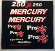 Mercury Optimax Pro Xs Outboard Engine Decals Pro XS custom Reproductions