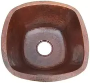 18" Undermount Hammered Round Bar Copper Sink