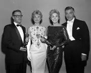 8x10 Glossy BW Photo Print George Wells, Doris Day, Kim Novak, & Clark Gable