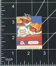 Frigid Dough Frozen Pastries - Vinyl Sticker Vintage Advertisement Ad Print Sign