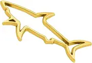Shark Car Emblem, Hollow Shark Animal Sticker for Car, Metal Hollow Sea Animal Side Label Weatherproof Sun-Proof for Most Vehicle Tailgates
