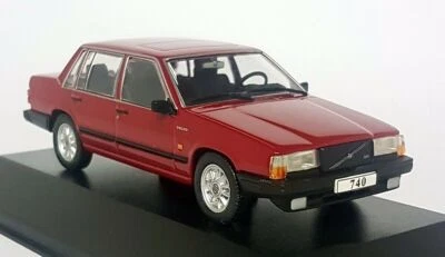 Atlas 1/43 - Volvo 740 Turbo Bright Red Diecast Model Car