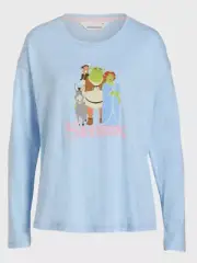 NWT LADIES PETER ALEXANDER SHREK LONG SLEEVE PYJAMA TOP PLUS SIZE 3+ / 24 - 26