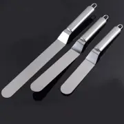 New Stainless Steel Cake Icing Spatulas Spreaders 3 Piece Set 10, 8, 6 inch