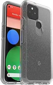 OTTERBOX Symmetry Clear Series Case for Google Pixel 5 - Stardust (Silver Flake/Clear)