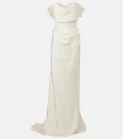 [Vivienne Westwood] Vivienne Westwood Bridal Nova Cocotte satin corset gown AU 14 white