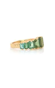 [Yi Collection] 18K Yellow Gold Tourmaline, Indicolite Ring