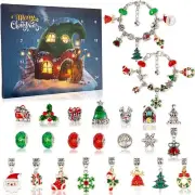Christmas Advent Calendar Bracelets 2024 for Girls 24 Days Xmas Countdown Calend