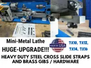 Mini Metal Lathe Heavy Duty STEEL + BRASS Insert GIB KIT! 7x10 7x12 7x14 7x16