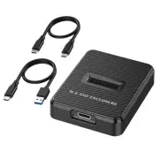 10Gbps Single Bay M.2 SSD Enclosure Hard Disk External Box SATA NGFF/NVME M5903