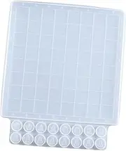 STOBOK DIY Chess Game Mold Chess Checkers Mold Epoxy Resin Silicone Material Easy Demolding Cleaning Ideal for Home Use