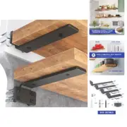 Shelf Bracket, Heavy Duty Floating Shelf Brackets 6 inch Long, 6 Pack Bracket...