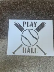 Baseball stencil paint/trace/drawing Size 8x10 reusable All sizes face painting