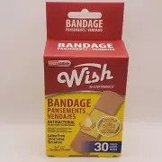 First Aid Antibacterial Adhesive Bandages Band Aids 30 Piece Box
