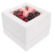 10Pack Cake Boxes with Clear Window for Cake Cupcake Pie Dessert