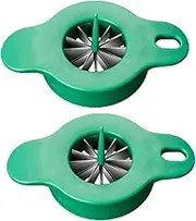 Cabilock 2Pcs Practical Onion Cutter Portable Shallot Shredder for Quick Vegetable Slicing High Hardness Resistant Kitchen Tool for Onions Peppers and More