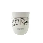 Snoopy PEANUTS Thermos Cup Water cup tea Mug 280ml 75th Anniversary White Japan