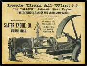 1895 Slater Engine Company New Metal Sign: Steam Engines - Warren, Massachusetts
