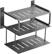 Llazsybz 3 -Layer Projector Establishment for Wall Storage Box Resistant Aluminum Organizer Router, Gray
