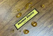 WESTERN ELECTRIC COMPANY LOGO SMALL WATER SLIDE DECAL WATER DECAL STICKER
