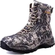 [cungel] Men's Camo Hunting Boots High-top Waterproof Outdoor Tactical Boot Breathable Fishing Climbing Desert Combat Boots