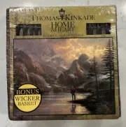 Thomas Kinkade Home & Heart Collection 550 Piece Jigsaw Puzzle New Bonus Basket