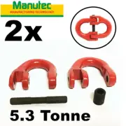 Trailer 2x Butterfly Clips Chain Hammerlock Connector 5.3 Tonne Rated SB