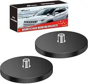Nilight 2PCS Magnetic Base LED Light Bar Mounting Brackets, Powerful Sucker Holder for Bottom-Mounted Offroad LED Work Light Mounting on Hood