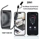 USB-C Direct Plug To iPhone 15 Android iOS Borescope Endoscope Inspection Camera