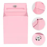 Tin Mailbox with Lock Wall-mount Mailboxes Office for House outside Residential