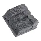 98x Furniture Pads Felt Grey for Chair Cupboard Door TV Cabinet Sofa Legs