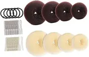 PAMINGONO Easy to Use Hair Bun Makers Donut Bun Makers U-shaped Pins Hair Ties Styling Tools for Women Girls