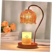 Dimmable Flower Candle Warmer Lamp with Timer, Candle Lamp Warmer, A1-Flower