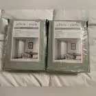 Allen + Roth Light Filtering Curtain Panels - 2 Pack - New - Seagreen 50x95