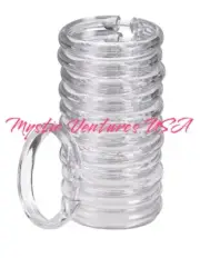 Boxed Set of 12 Clear Plastic Bathroom Shower Curtain Rings Locking Round Snap
