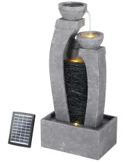 [Gardeon] Solar Water Fountain in Grey