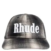[RHUDE] Logo Flannel 6-Panel Hat