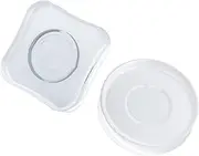 SHINEOFI 2Pcs Removable Gripping Pads Transparent Multifunctional Adhesive Phone Holder and Cable Organizer for Home Use Round Traceless Non Slip Design for Smooth Surfaces