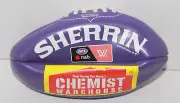 AFL Purple Sherrin Replica Game Ball Size Mini Chemist Warehouse Women's New