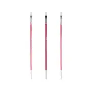 Creative Mark Pro White Soft Filament Hair Acrylic Brush Flat #2 3 Pack