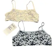 New Old Navy Two Pack Girls Cami Sports Training Bras Size Small (6/7) tie dye
