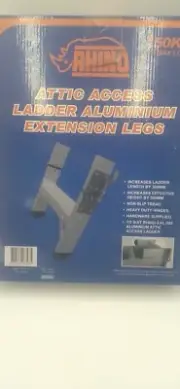 ATTIC ACCESS LADDER ALUMINIUM EXTENSION LEGS (150 KG) NEW