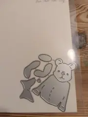 Pooh Shelf Sitter LG Thin Metal Die Cut, Impression Obsession (DIE 1337) UNUSED