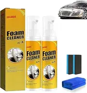 Foam Cleaner All Purpose Heavy Duty, Upgraded Multi-purpose Cleaner Foam Spray Multipurpose Car Seat Upholstery Strong Splash Foam Spray All-Purpose Splash Spray Cleaner for Car, Interior, Kitchen(2se