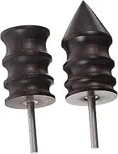 2Pcs Leather Burnishing Tool Ergonomic Wooden Edge Burnisher for DIY Craft Projects Polishing Grinding Head for Flat and Curved Leather Surfaces